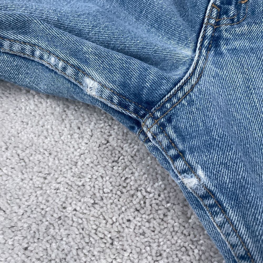 VINTAGE Levis Jeans Womens 14 Long Blue 550 Relaxed Tapered Leg American Denim - Picture 9 of 12